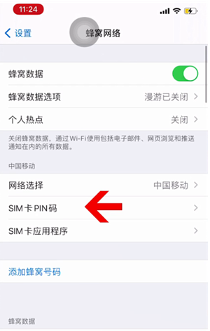 开福苹果14维修网分享如何给iPhone14的SIM卡设置密码 