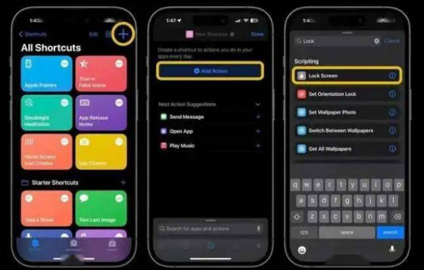 开福苹果14锁屏维修店分享iPhone14升级iOS16.4后如何创建锁屏快捷方式 