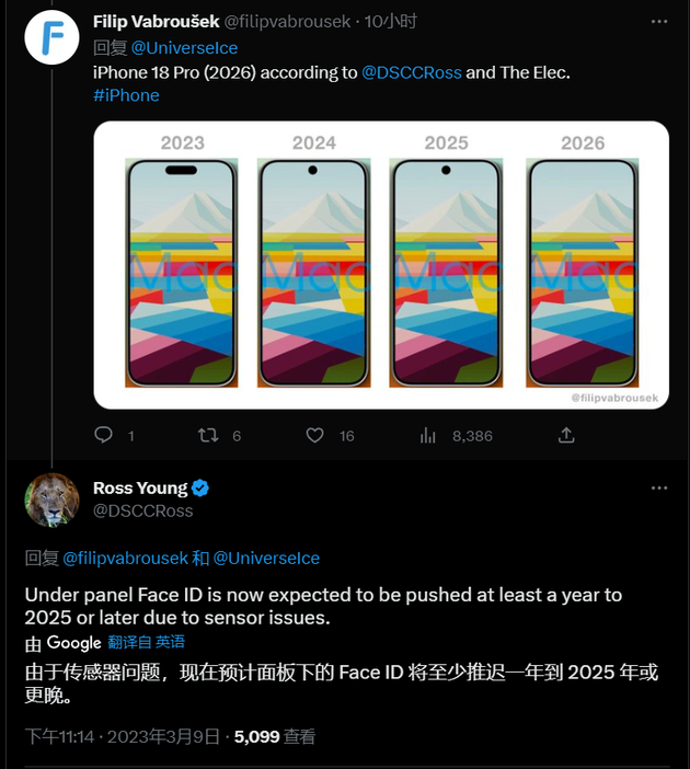 开福苹果手机维修分享:屏下Face ID有什么优势？iPhone何时会有屏下Face ID？ 