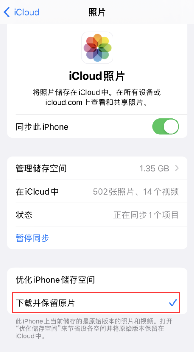 开福苹果手机维修分享iPhone 无法加载高质量照片怎么办 